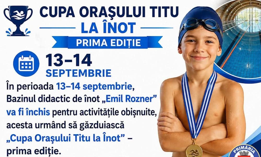 Cupa orașului Titu la înot, prima ediție