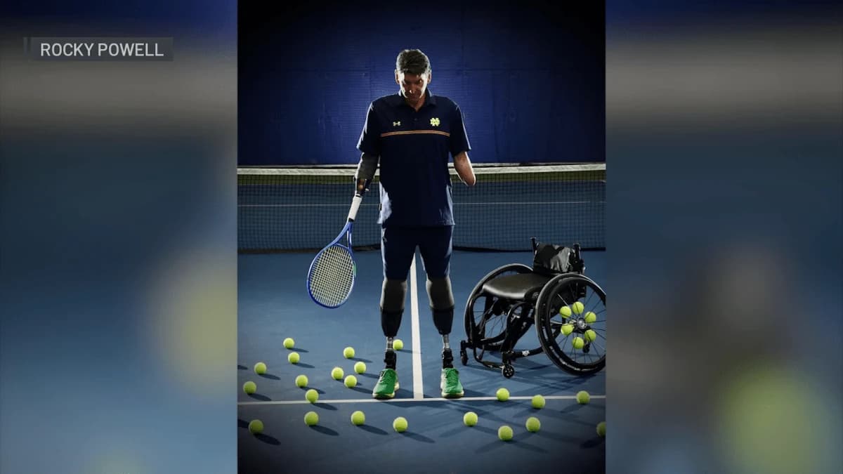 Dallas tennis player returns to competition following quadruple amputation
