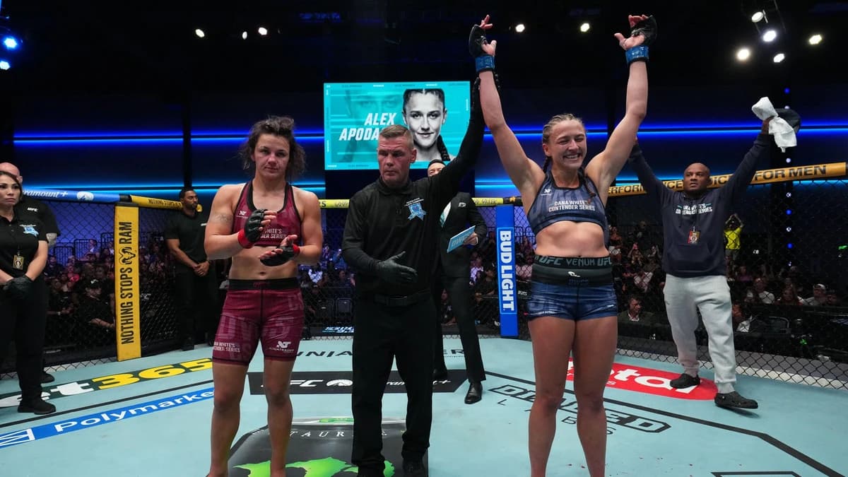 Dana White's Contender Series 2026 Week 3 results: Alex Apodaca scores massive upset of Bella Mir fo