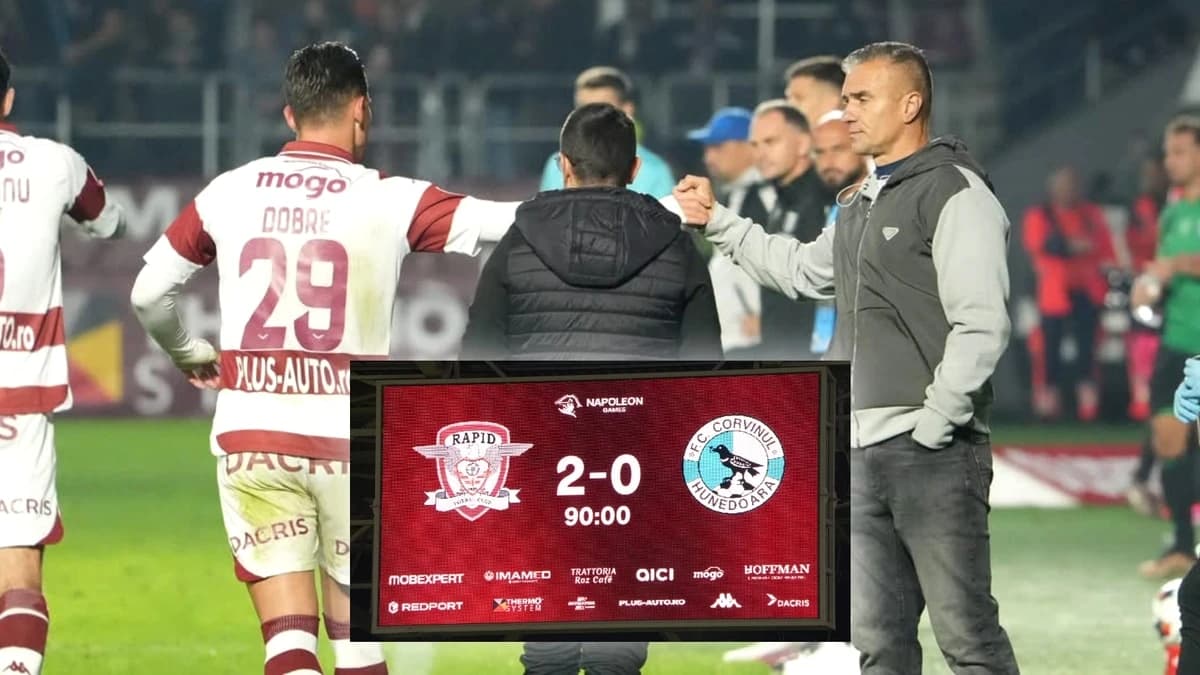 Daniel Pancu a explicat secretul victoriilor Rapidului după 2-0 cu Corvinul: „Trăim din asta!”. Ce a