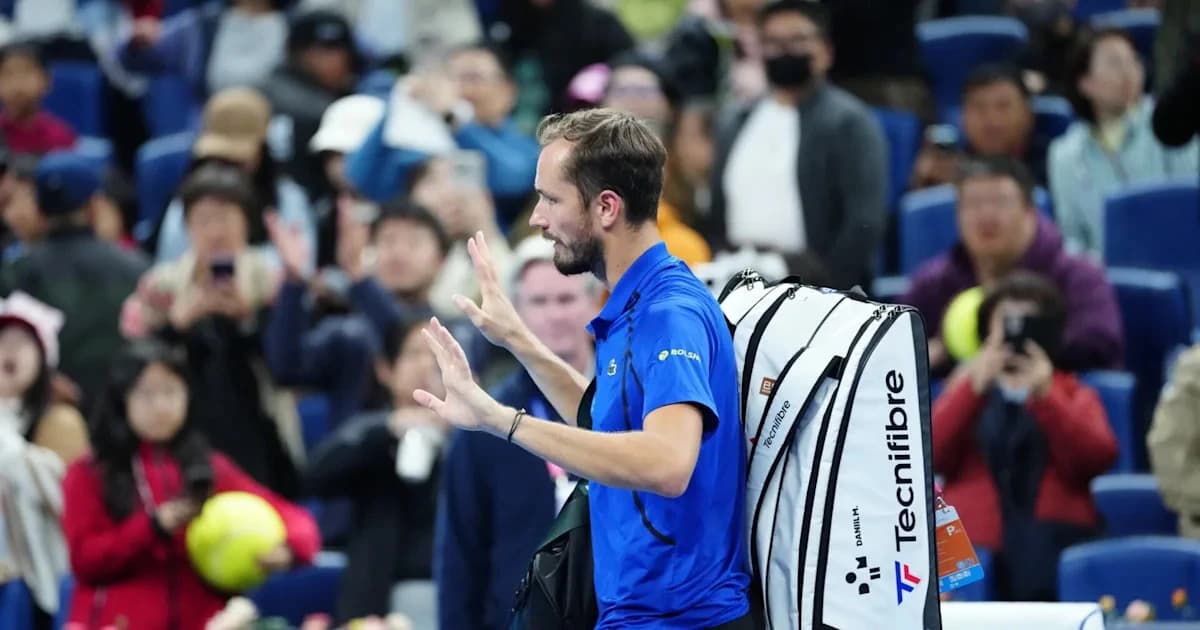 Daniil Medvedev issues apology after being defaulted against Novak Djokovic, ‘I feel terribly sorry’