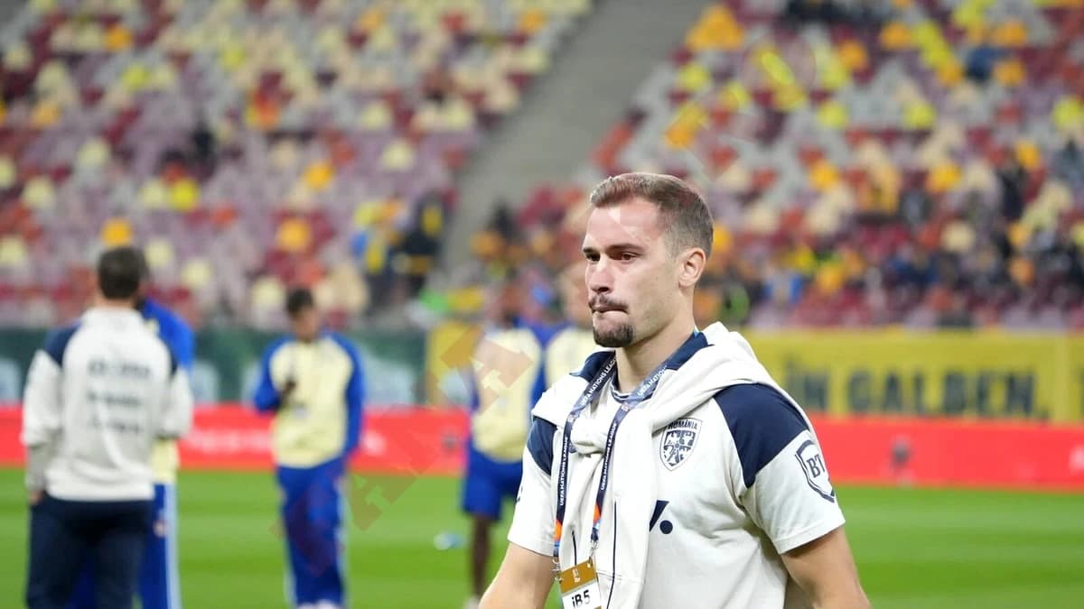 Darius Olaru, gest surprinzător înainte de România – Suedia. Cele mai tari imagini de la Arena Națio