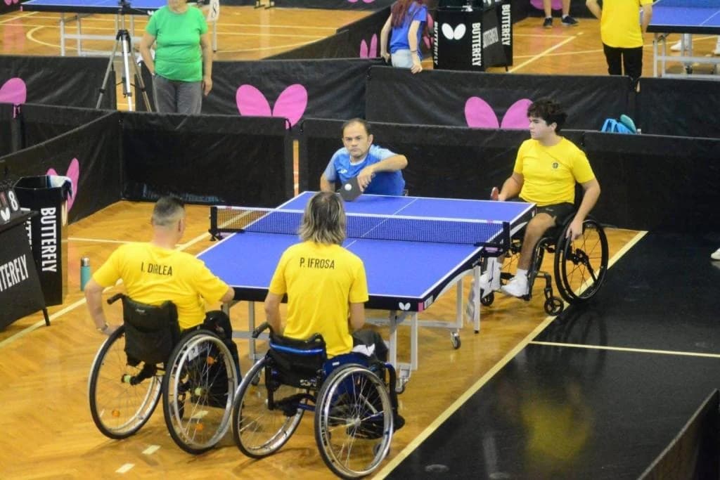 David Areșan - locul III la Jocurile Europene Paralimpice de Tineret la tenis de masă - premiat de C