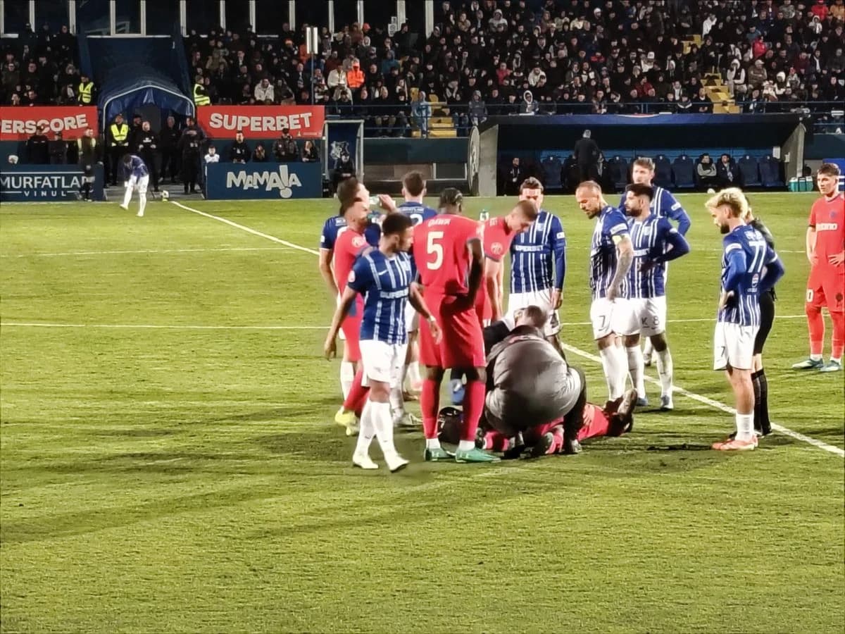 David Miculescu s-a accidentat în Farul - FCSB - Imaginea 3