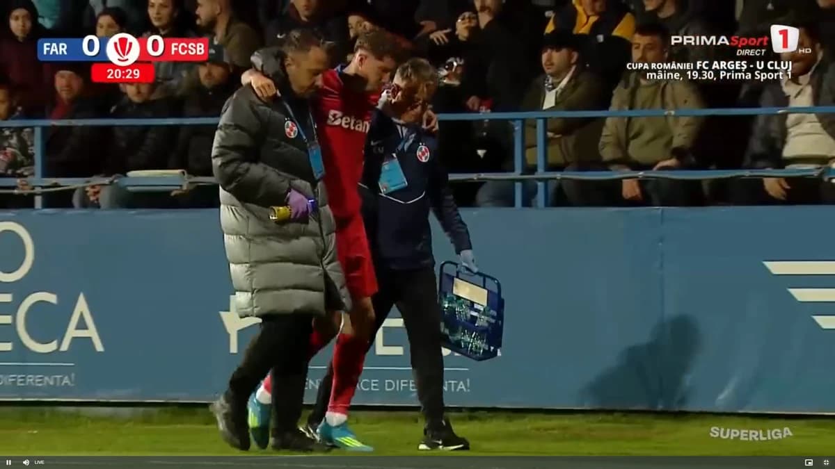 David Miculescu s-a accidentat în Farul - FCSB - Imaginea 42
