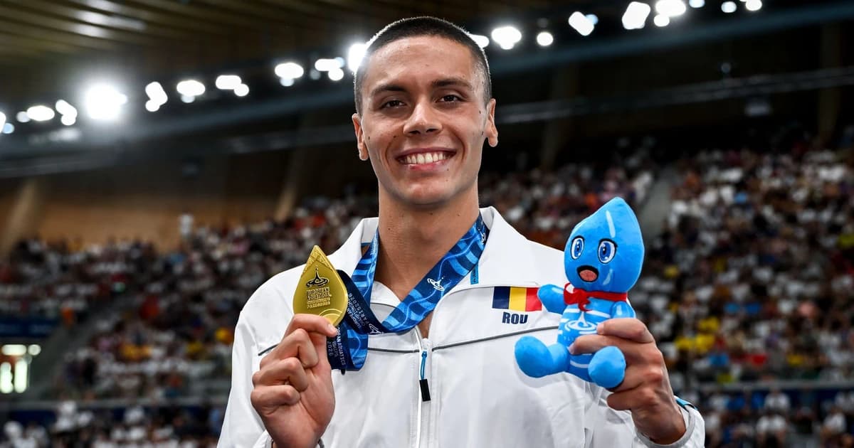 David Popovici a dus România în top 10 în clasamentul pe medalii de la Europene! Cum arată ierarhia