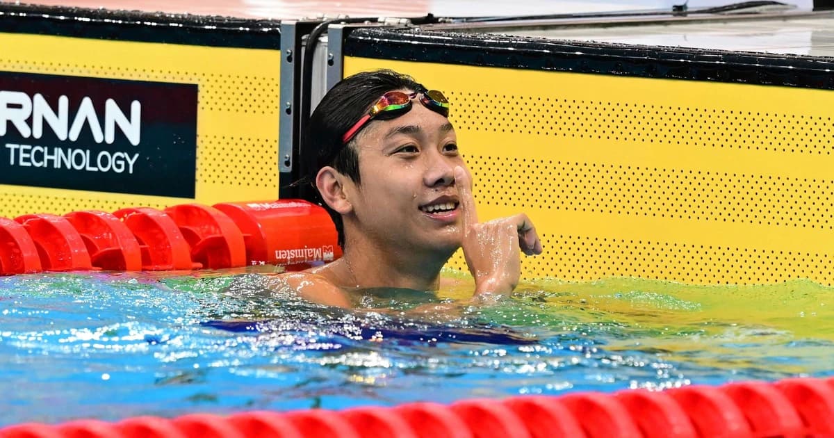 David Popovici are un nou rival la 200 m liber! Un chinez de 19 ani, timp fabulos la Jocurile Asiei