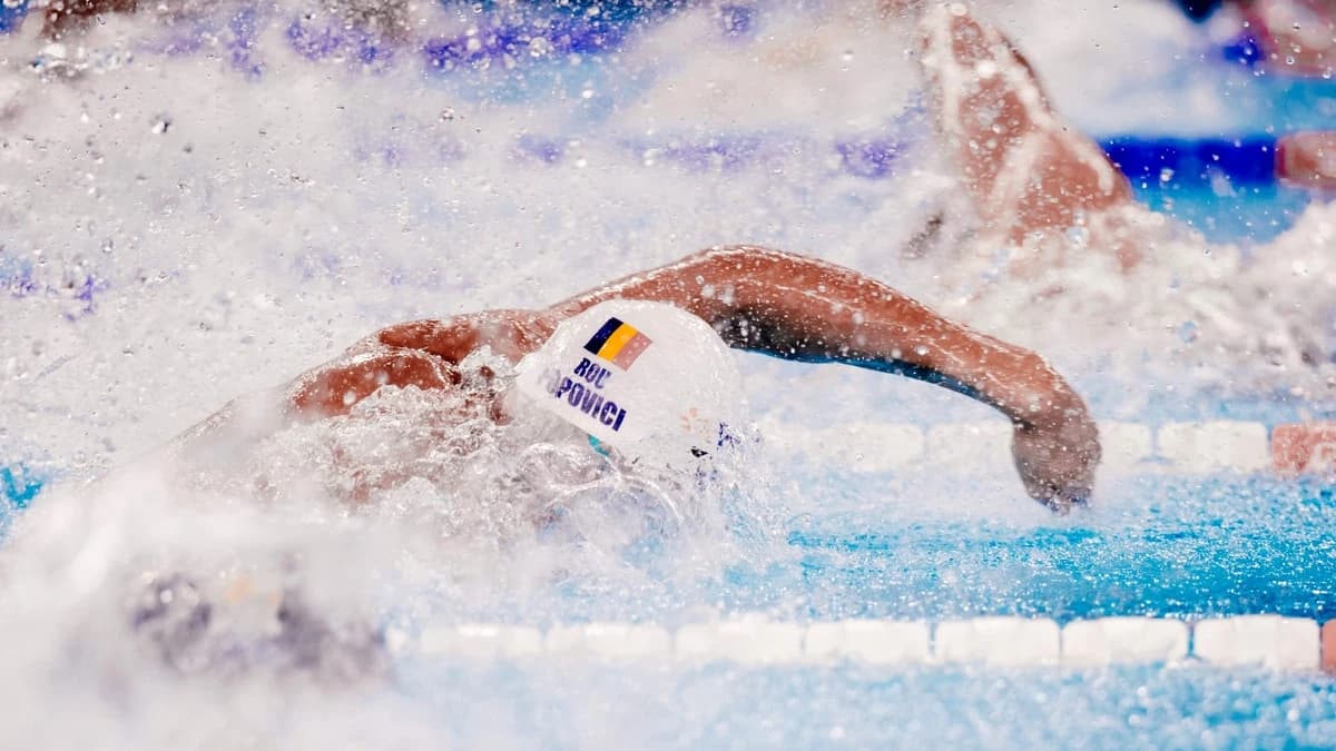 David Popovici, calificări și semifinale la 200 m liber, LIVE la CE de natație Paris 2026. Program s