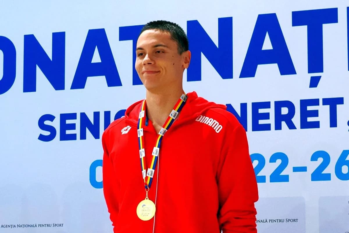 David Popovici, cel mai rapid în serii la 50 m liber la Naționalele de la Otopeni