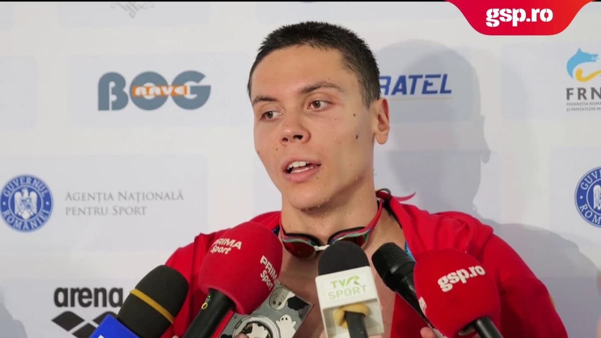 David Popovici, după ce a cucerit a patra medalie de aur la Campionatele Naționale de Înot