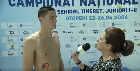 David Popovici, în exclusivitate la TVR Sport, după ce a câștigat prima medalie de aur în 2026: Am v