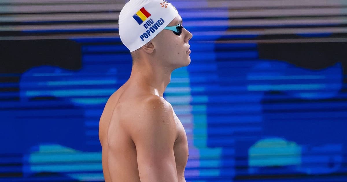 David Popovici, în finala de 100m liber și record al competiției doborât la Europenele de înot
