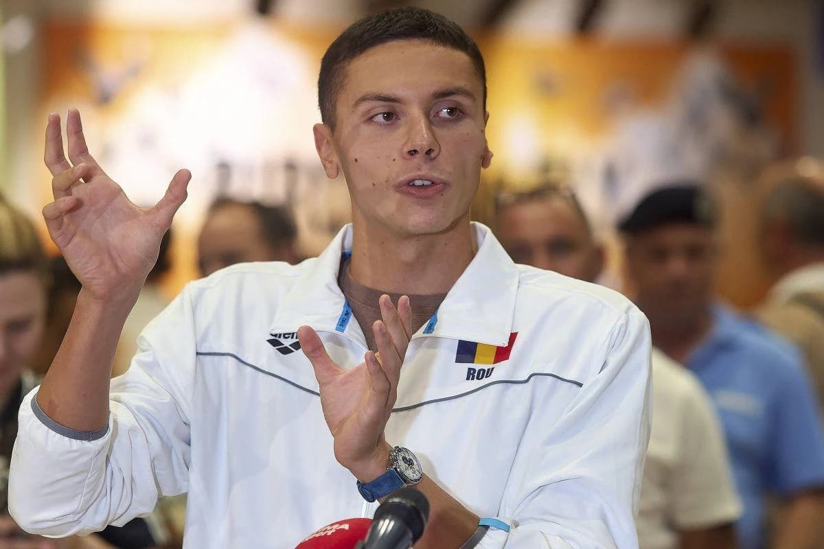 David Popovici, înainte de plecarea la Roma: „Sunt sigur că într-o zi voi bate recordul mondial”
