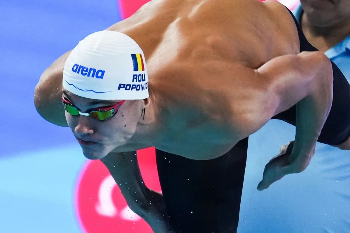 David Popovici la Europenele de Natație 2026. Când concurează în probele de 100 metri liber și 200 m
