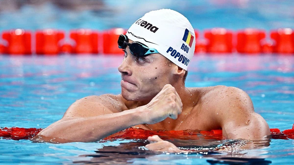 David Popovici s-a calificat în finala de 200 m liber la Mondialele de Natație de la Singapore. Camp