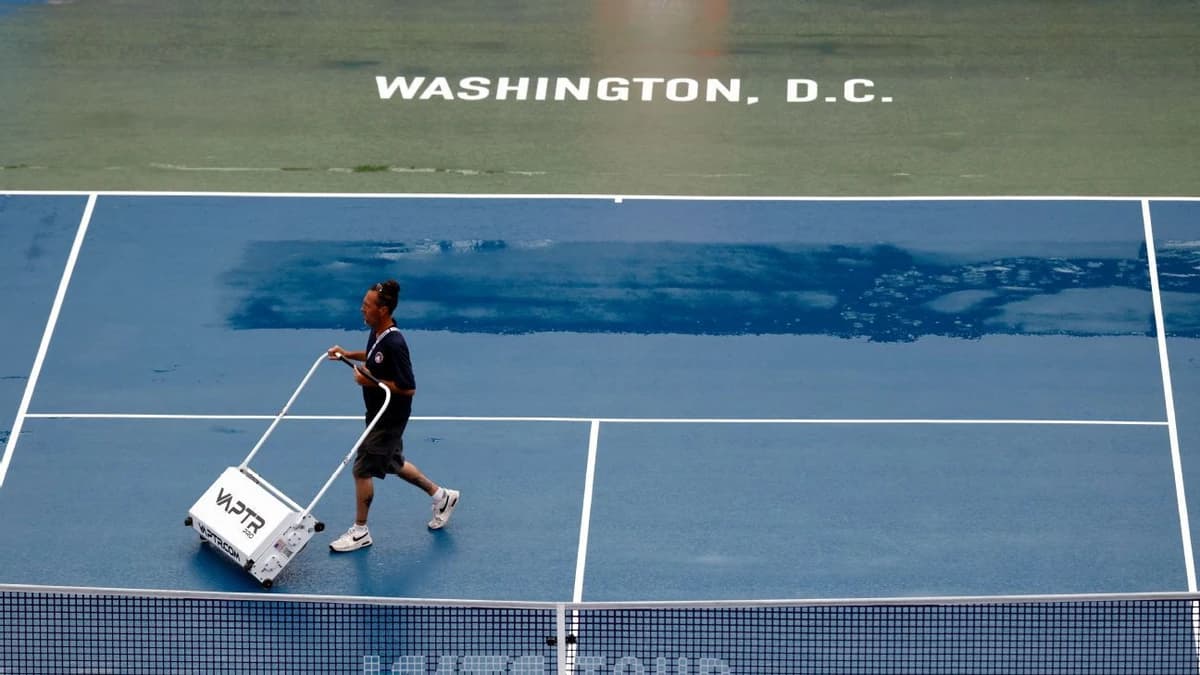 DC Open to resume Monday after rain halts Pegula-Eala final
