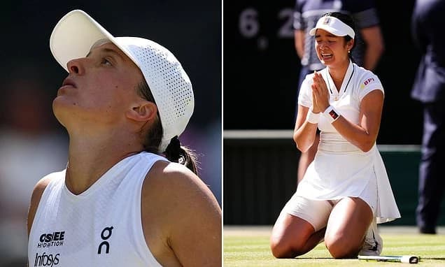 Defending Wimbledon champion Iga Swiatek is knocked OUT in the third round by rising star from the P