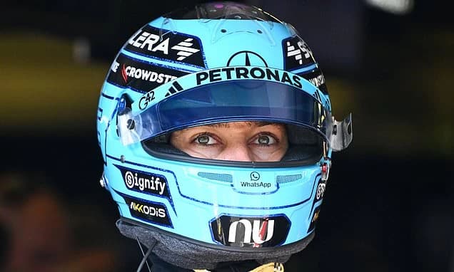 Defiant George Russell vows to keep fighting for F1 world title as British star goes fastest in prac