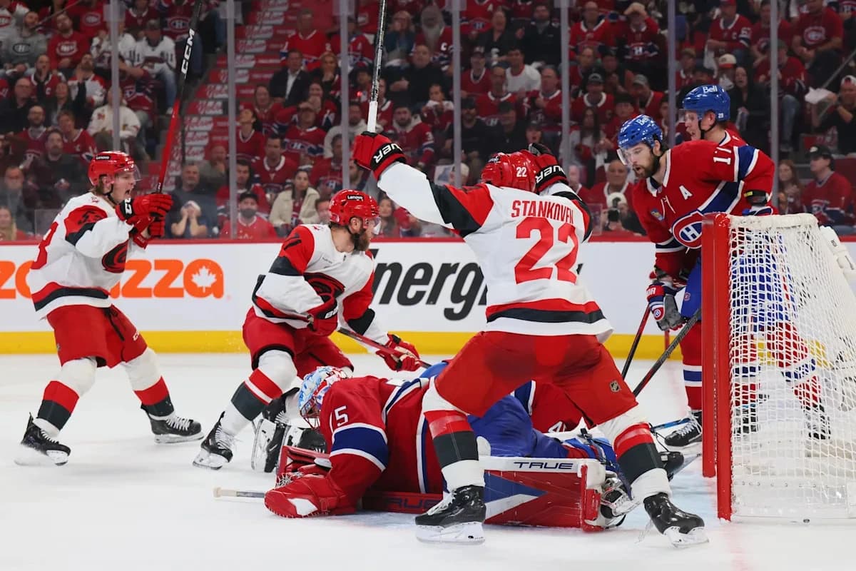 Deja vu as Hurricanes beat Canadiens, 3-2, in overtime to take 2-1 series lead