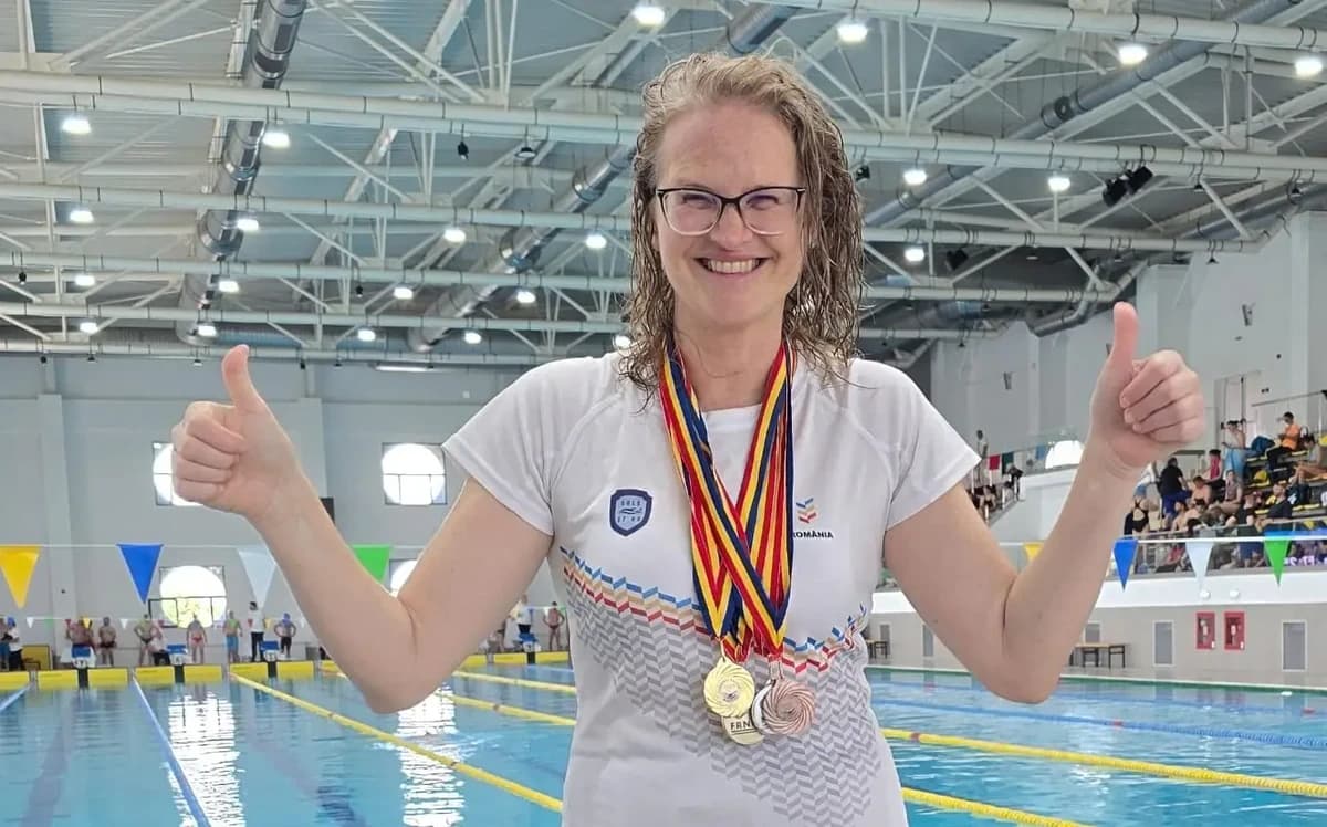 Delia Ana Kovacs, performanță remarcabilă la Campionatele Naționale de Înot Masters. Trei medalii de