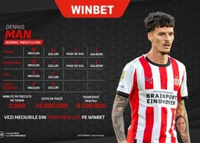 Dennis Man (27 de ani) începe o nouă stagiune în tricoul lui PSV Eindhoven, în Eredivisie, astăzi, î