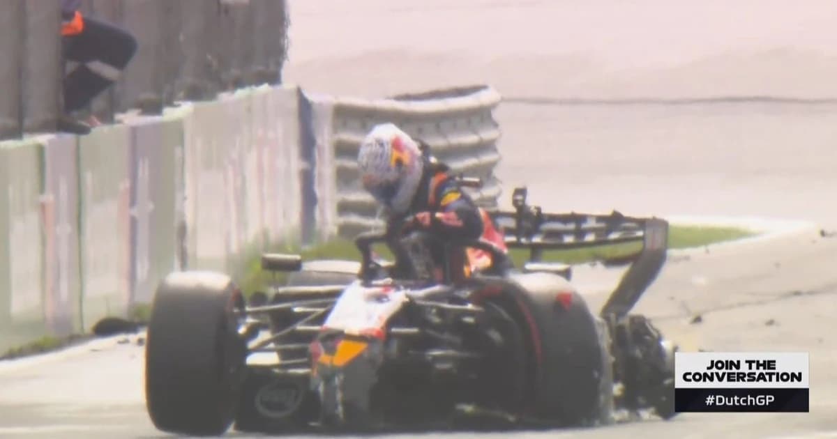 Dezastru pentru Verstappen la Zandvoort: și-a făcut mașina praf după o eroare necaracteristică
