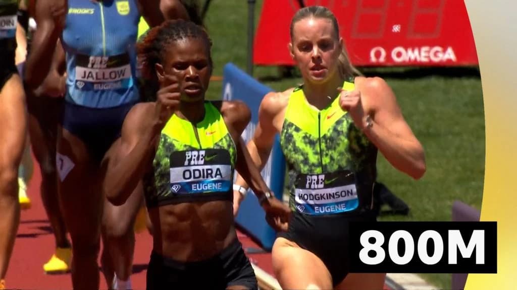 Diamond League Eugene: Keely Hodgkinson beaten by Lilian Odira in women's 800m event