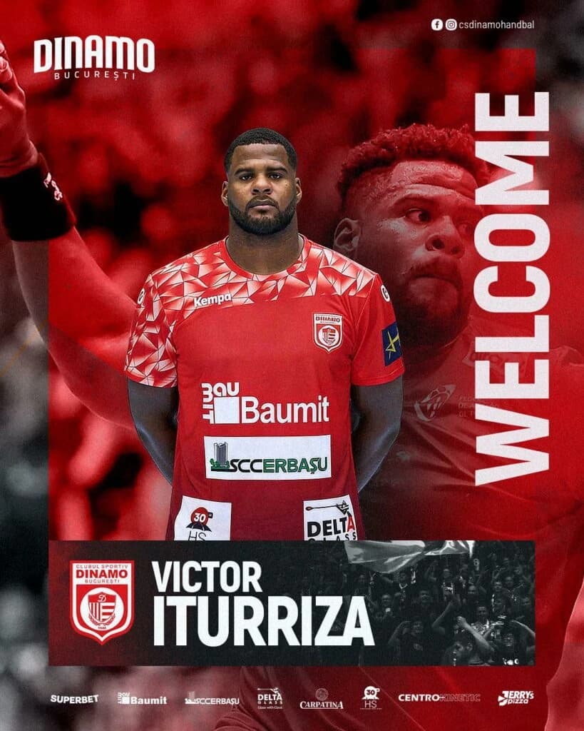 Dinamo anunță transferul pivotului Victor Iturriza, handbalist de bază al naționalei din Portugalia