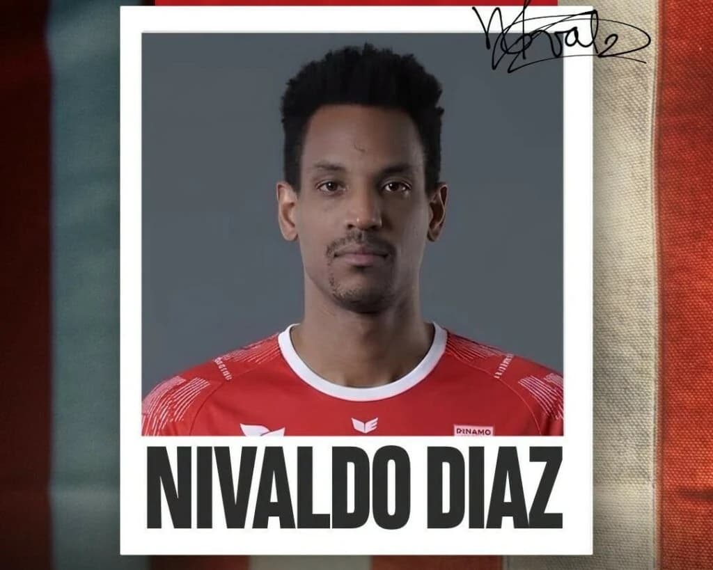 Dinamo București transferă un internațional de volei cubanez cu experiență olimpică, Nivaldo Diaz