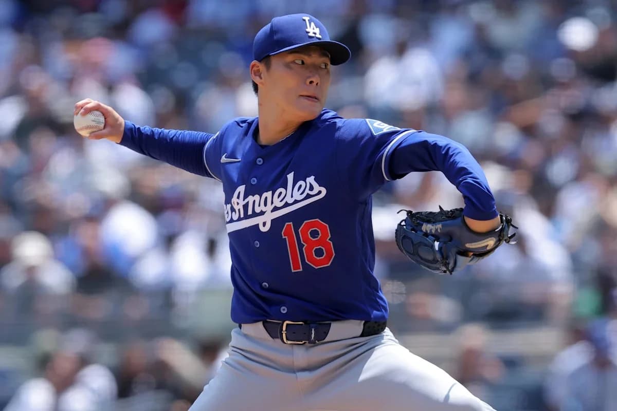 Dodgers outclass Yankees in doubleheader opener, Yoshinobu Yamamoto spins complete game