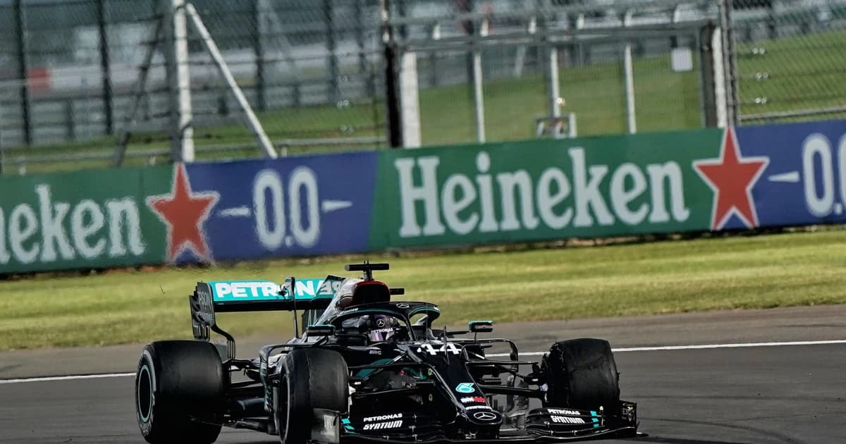 Dominant Lewis Hamilton stuns F1 by staving off Max Verstappen on three wheels