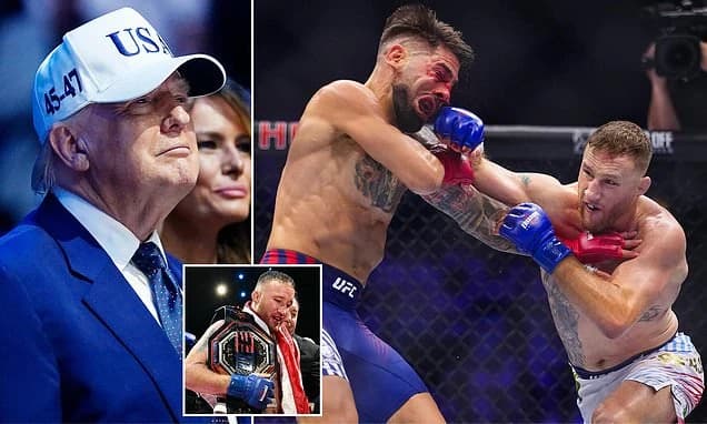 Donald Trump receives fairytale ending to UFC White House extravaganza as Justin Gaethje stuns Ilia