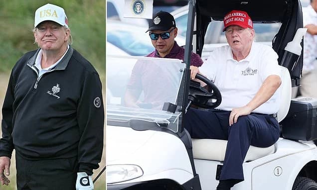 Donald Trump wins golf tournament with barely-believable score at his own course... after 'disrespec
