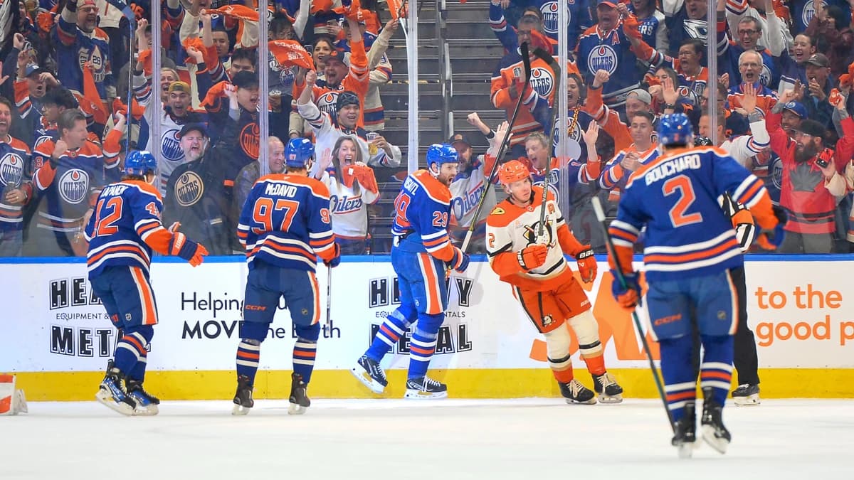 Draisaitl scores twice, Oilers stave off elimination with Game 5 win against Ducks