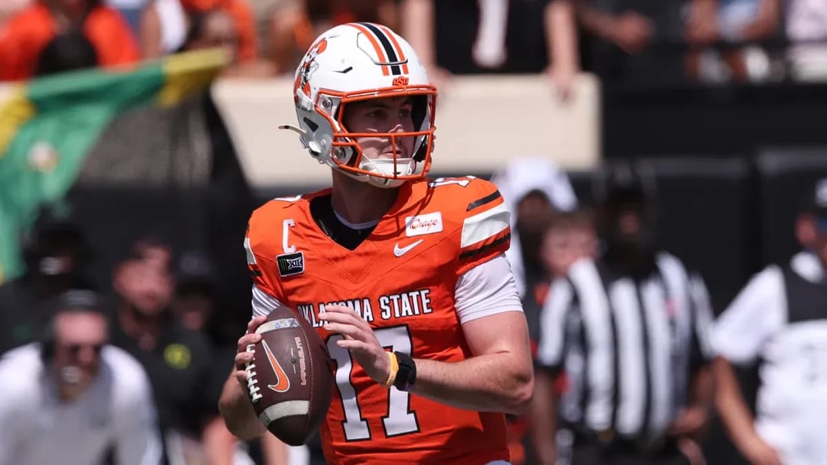 Drew Mestemaker silences critics as he outduels Dante Moore, leads Oklahoma State to stunning win ov