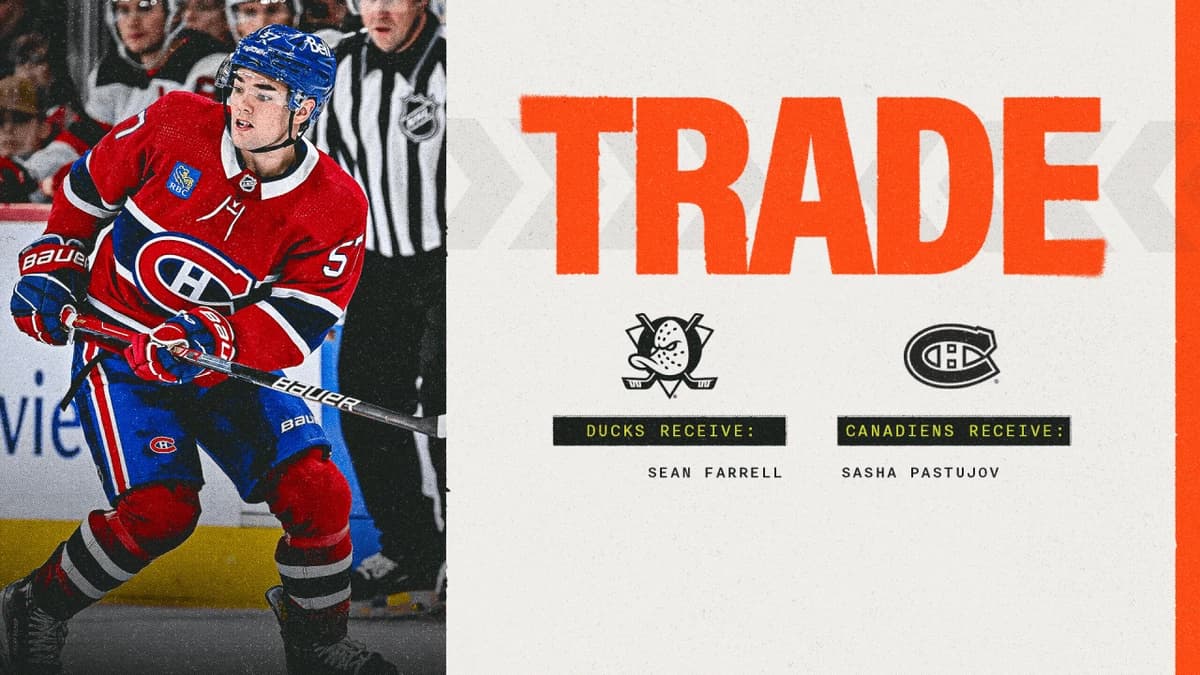 Ducks Acquire Farrell from Montreal for Pastujov | Anaheim Ducks