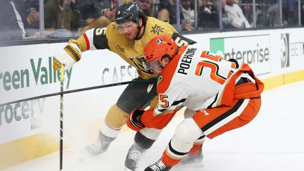 Ducks to play Golden Knights in Western Conference 2nd round