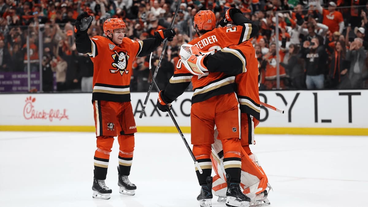 Ducks to play Golden Knights or Mammoth in 2nd round of Stanley Cup Playoffs