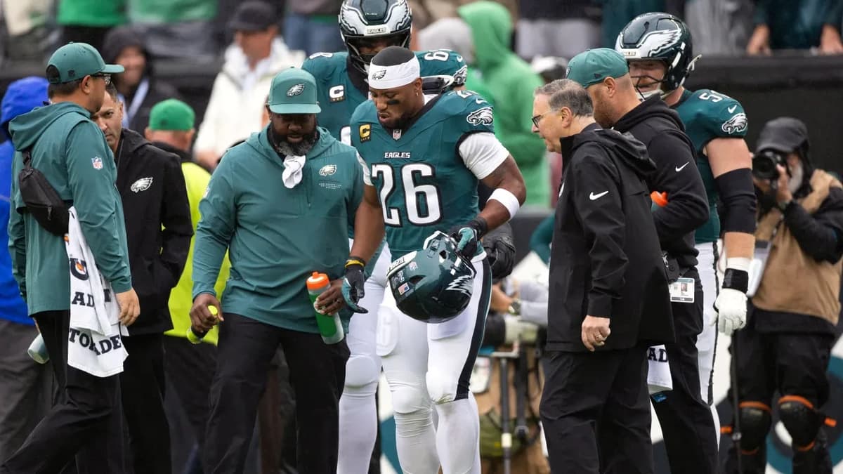 Eagles RB Saquon Barkley shares positive update on back, hamstring injuries after MNF