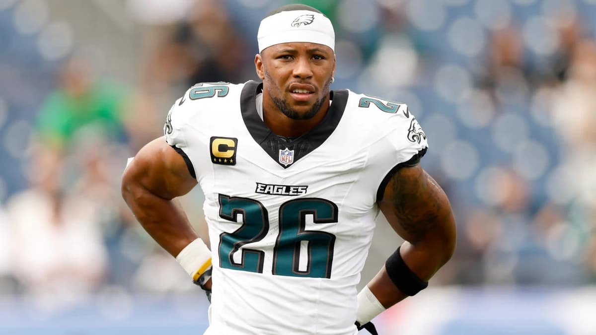 Eagles' Saquon Barkley exits game vs. Titans, questionable to return; Dallas Goedert also questionab