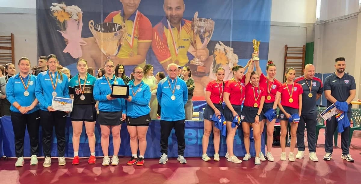 Echipa feminină de tenis de masă de la CSA Steaua învinge CSM Constanța și câștigă un nou titlu nați