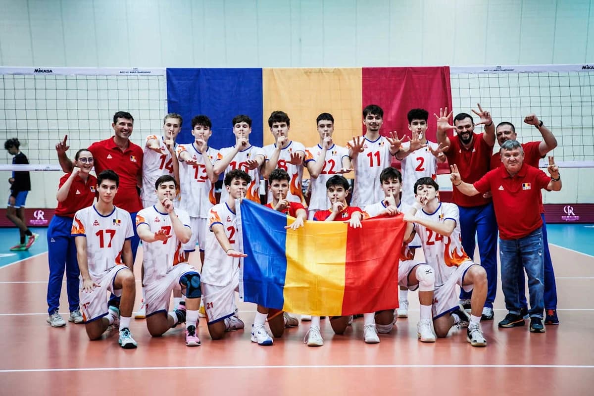 Echipa României este în sferturile Campionatului Mondial de volei masculin U17
