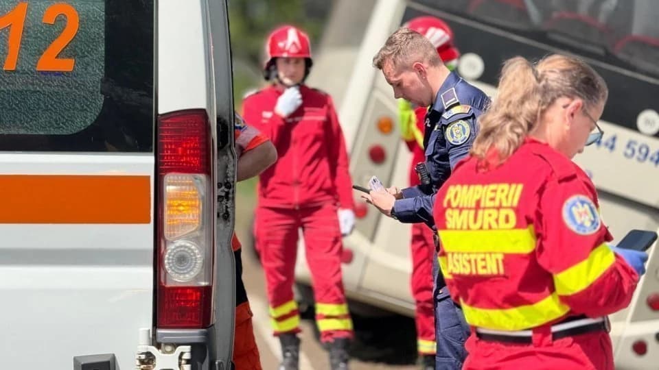 Echipa secundă de fotbal a clubului Dinamo implicată intr-un accident rutier grav