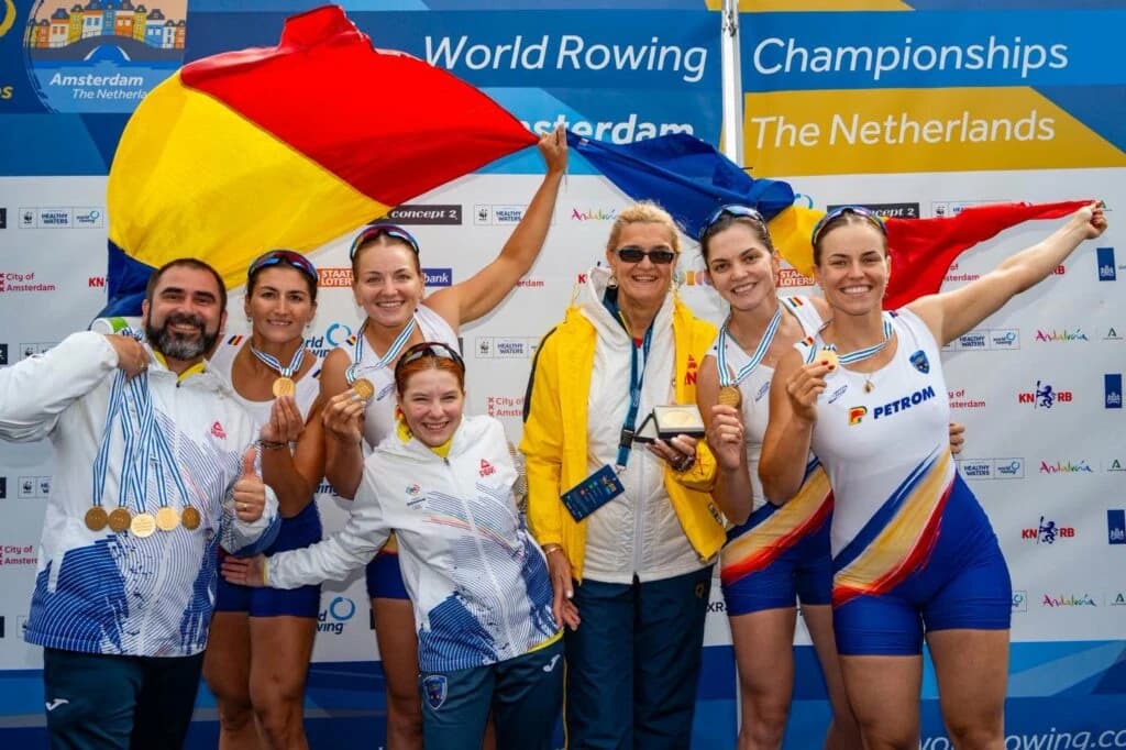 Elisabeta Lipă, după trei medalii de aur și un record mondial pentru România la Campionatele Mondial