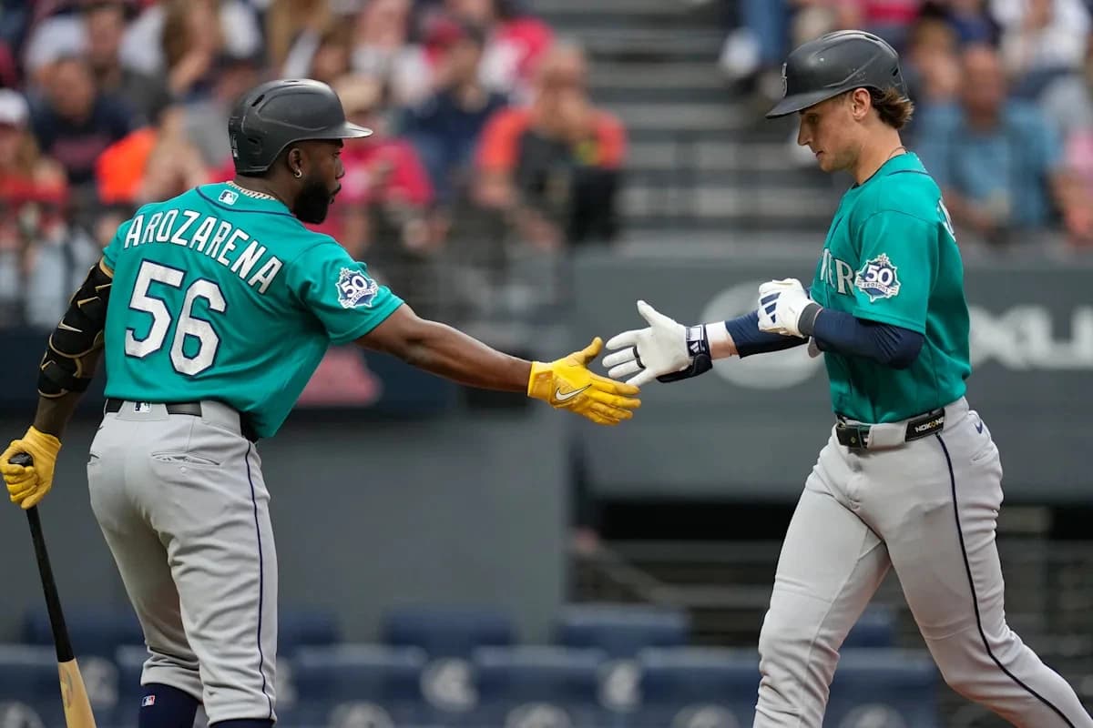 Emerson homers, Crawford singles in go-ahead run in the Mariners' 3-1 win over the Guardians