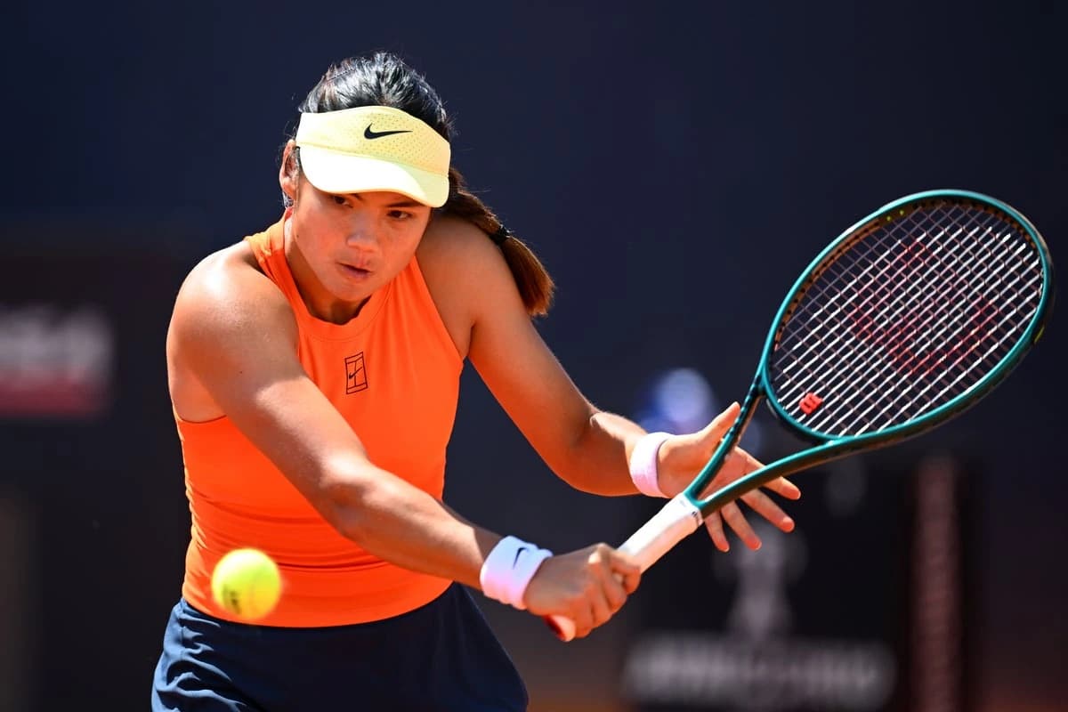 Emma Raducanu edged out by Diane Parry in first match in two months