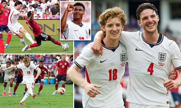 England 3-0 Costa Rica: Thomas Tuchel's Three Lions pass final World Cup test with flying colours as
