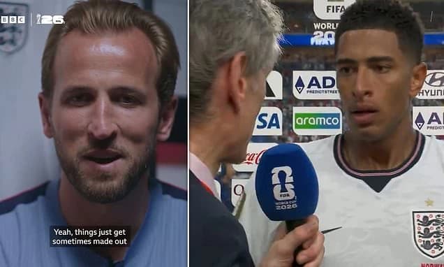 England captain Harry Kane hits out at ITV interviewer Gabriel Clarke 'trying to create division' be