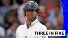 England collapse as they lose three wickets in five balls
