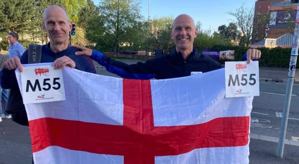 England double act: The twins running marathons together